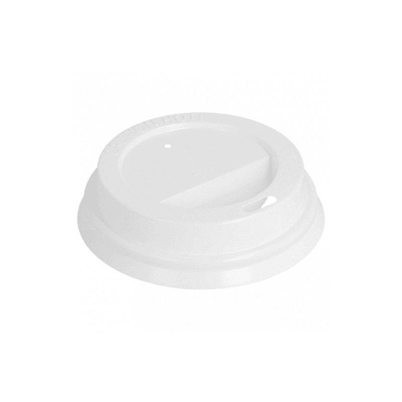 4 oz. White Hot Paper Cup Lid - 1000/Case