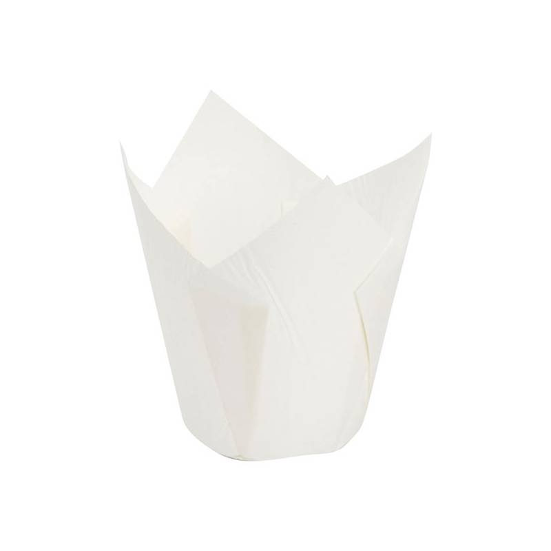 White Tulip Baking Cup 2" x 3.15" - 4000/Case