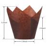 Brown Tulip Baking Cup 2" x 3.15" - 4000/Case