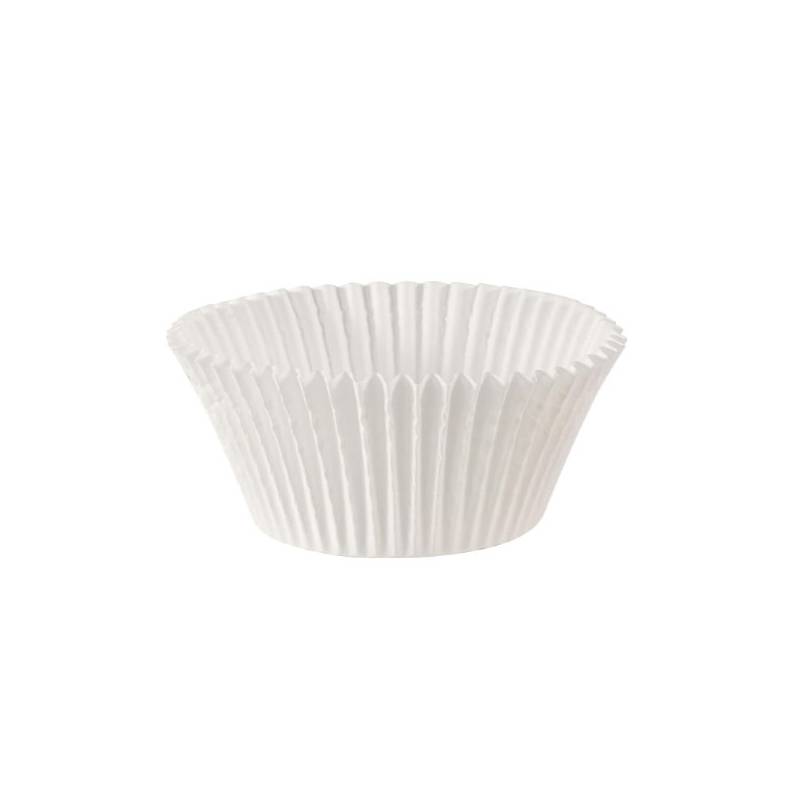 White Paper Mini Baking Cup 2" x 3" x 1.2" - 1000/Case