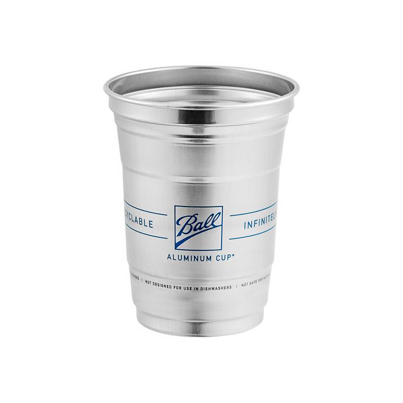 16 oz Aluminum Recyclable Drinking Cups - 600/case