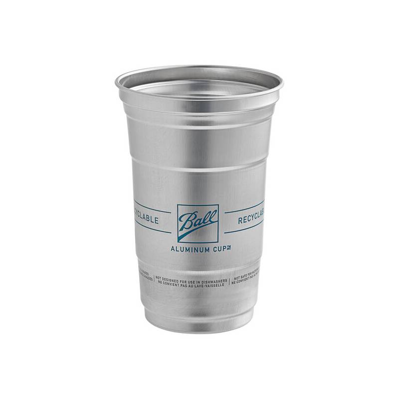 20 oz Aluminum Recyclable Drinking Cups - 40/case