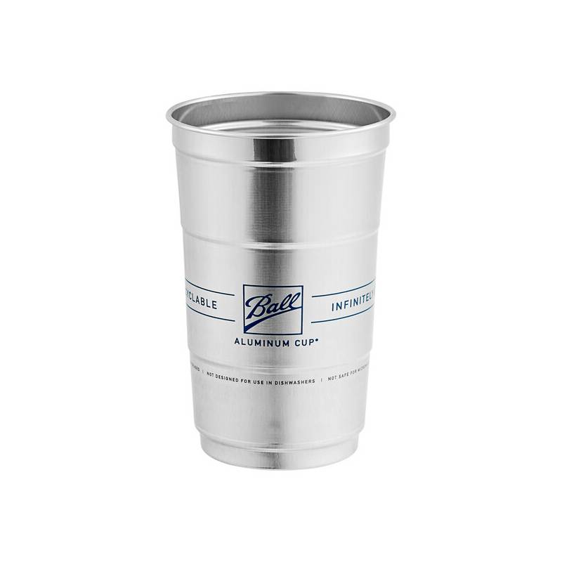 24 oz Aluminum Recyclable Drinking Cups - 30/case