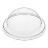 5 oz. Clear Round Dome Frozen Yogurt/ Ice Cream Lid With No Hole - 1000/Case