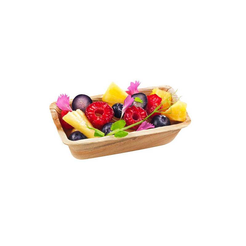 4" x 2" Deep Mini Plam Leaf Tray - 600/Case