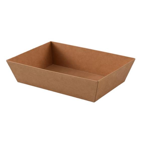 Kraft Paper Salad & Sushi Container 4 1/2" x  3" x  1 3/4" - 1000/Case