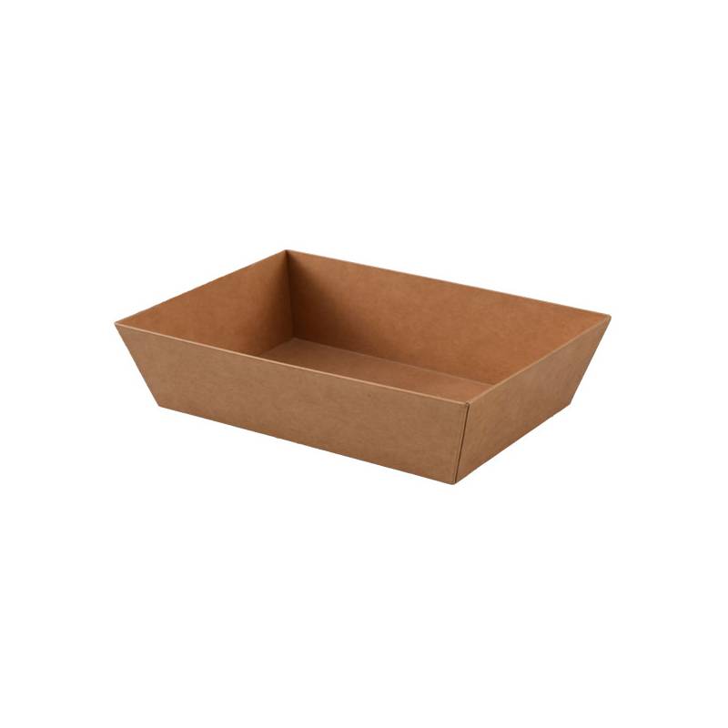 Kraft Paper Salad & Sushi Container 4 1/2" x  3" x  1 3/4" - 1000/Case