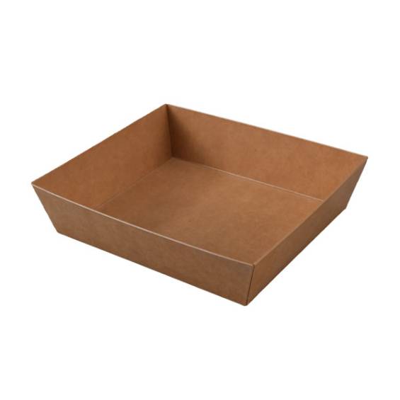 Kraft  Square Paper Salad & Sushi Container - 1000/Case