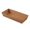 Kraft  Paper Salad & Sushi Container 6 3/4" x 2 3/4" x 1 1/4" - 1000/Case