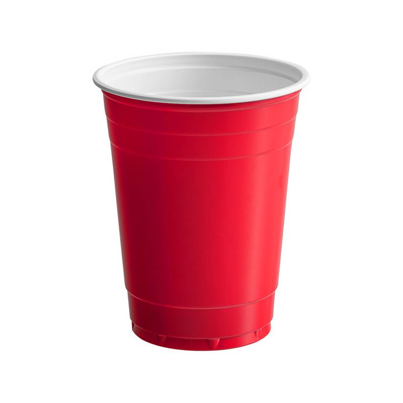 16 oz. Red Plastic Cup - 1000/Case