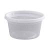 12 oz. Heavy Duty Microwavable Translucent Plastic Deli Container - 480/Case