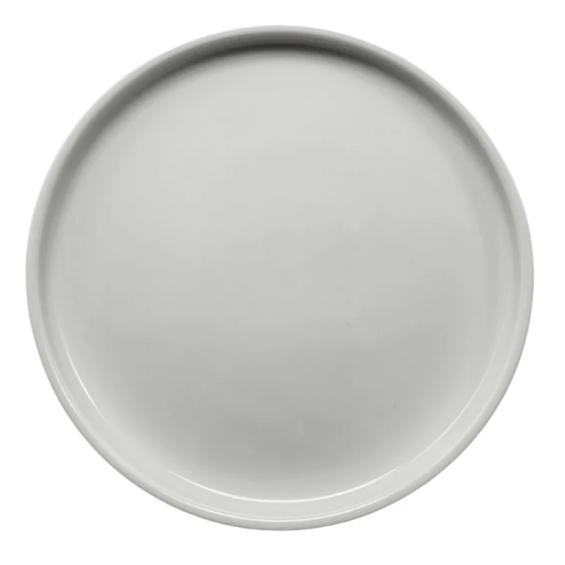 Ano 6 1/3" Bright White Porcelain Plate - 12/Case