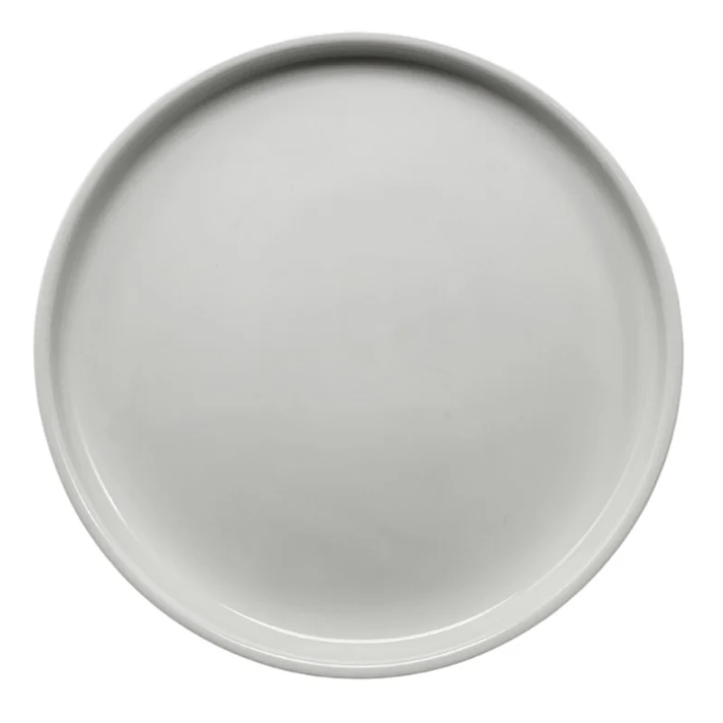 Ano 8 2/3" Bright White Porcelain Plate - 12/Case