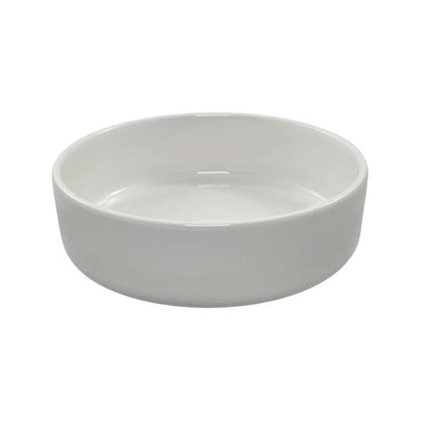 Ano 4 3/4" Bright White Deep Porcelain Plate - 12/Case