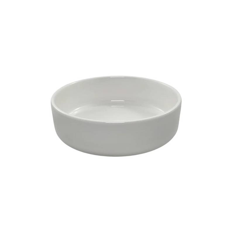 Ano 4 3/4" Bright White Deep Porcelain Plate - 12/Case