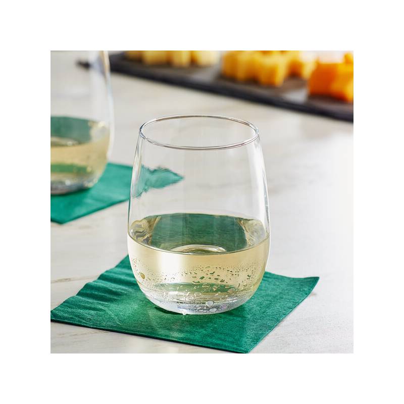 9 oz. Stemless Red & White Wine Glass - 12/Case