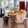 4" x 4" x 3" Chrome Square Mini Fry Basket