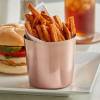 16 oz. Smooth Copper Stainless Steel French Fry Holder with Flat Top