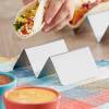 Stainless Steel Taco Holder with 1 or 2 Compartments - 4" x 4" x 2"