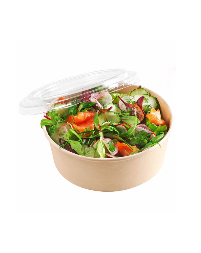 Salad round kraft bowls, Kraft Salad Containers