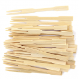 Natural Bamboo Mini Cocktail Chinese Tasting Fork 3.5 in.1000/Case