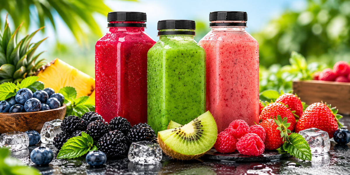 Juice Containers with Lids
