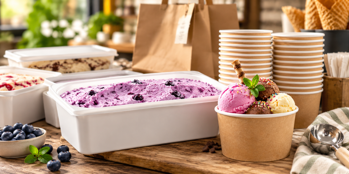ice cream containers