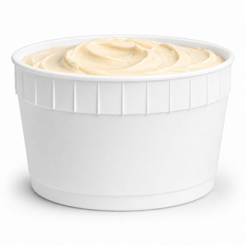 1.5 Gallon White HDPE Gelato Container - 60/Case