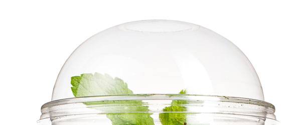 12, 16, and 20 oz. Clear Dome Lid - 1000/Case