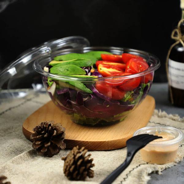 CLASSICO Recyclable To Go salad bowls 48 oz. 150/Case