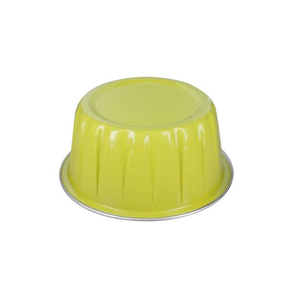 1.7 oz. Round Yellow Aluminum Foil Mini Baking Cup. 100/Bag