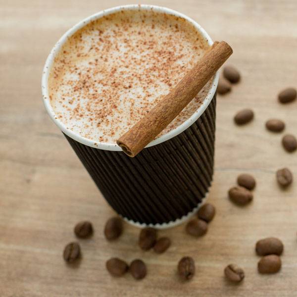 8 oz. Ripple Wall Black Paper Coffee Cup - 500/Case