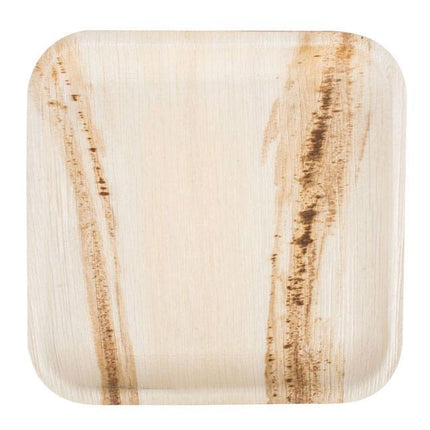 Compostable 10 inch Square Palm Leaf Plate - 100/Case