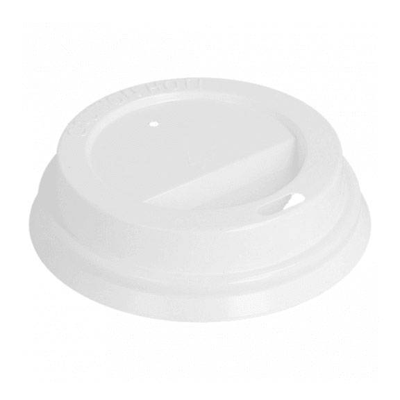 4 oz. White Hot Paper Cup Lid - 1000/Case