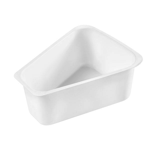 4 liters Tonda Triangle Gelato Pan - 100/Case