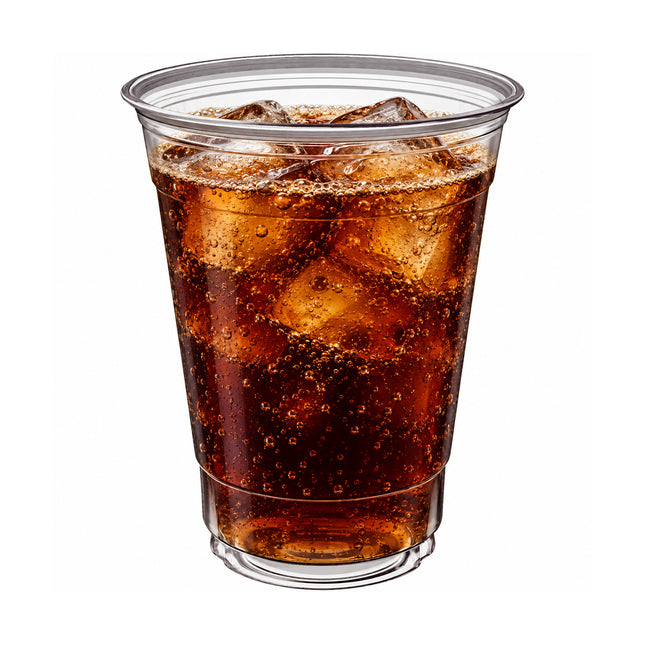 12 oz. Clear PET Customizable Plastic Cold Cup - 50/Case