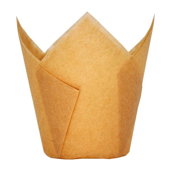 Natural Tulip Baking Cup 2" x 3.15" - 100/Case