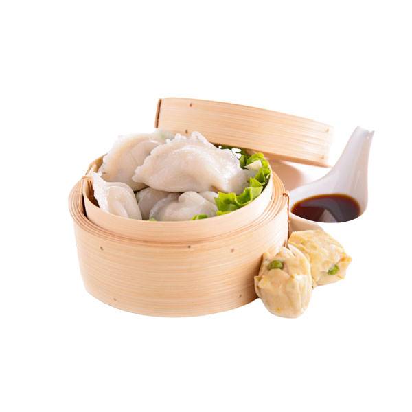 3" Natural Mini Bamboo Steamer with Lid - 100/Case