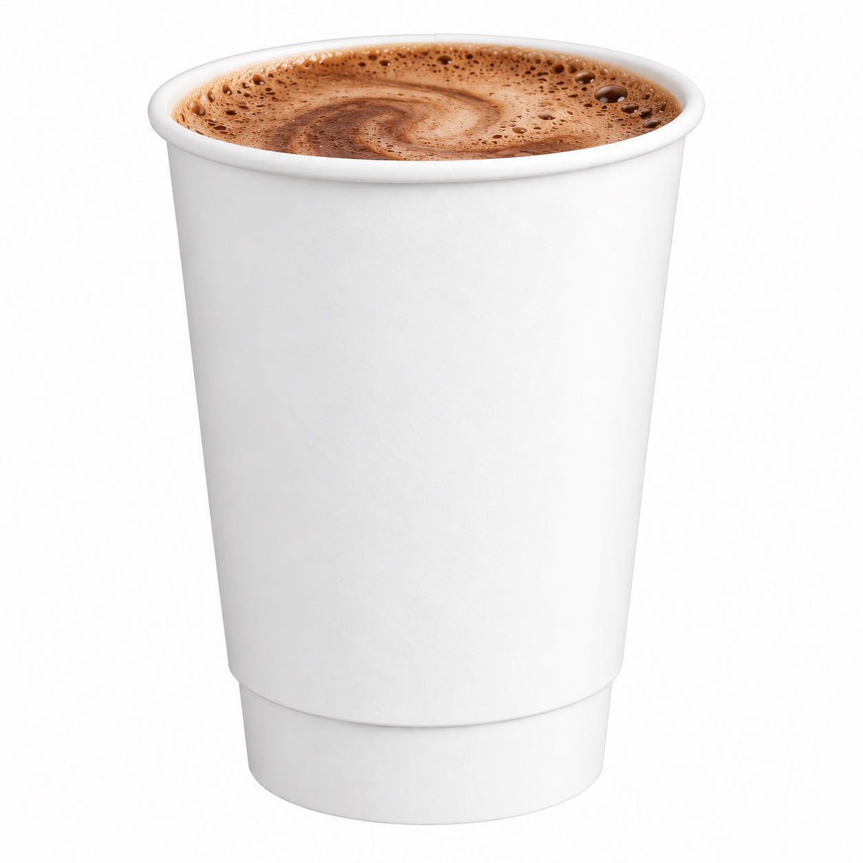 12 oz White Double Wall Paper Coffee Cup