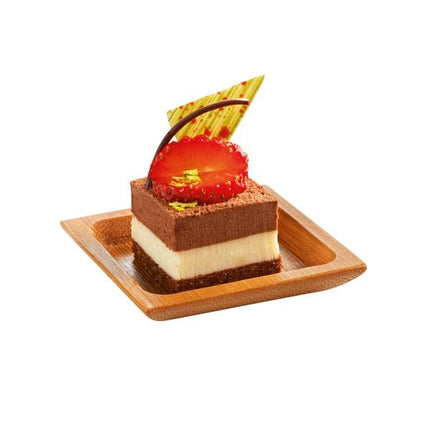 2.25" Mini Natural Bamboo Plate - 100/Case