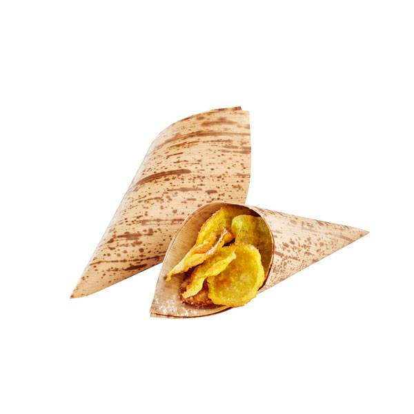 1 oz. Natural Bamboo Leaf Cone - 200/Case