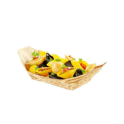 4.5" Natural Bamboo Leaf Boat - 100/Case