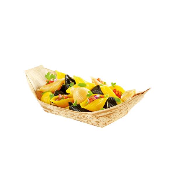 4.5" Natural Bamboo Leaf Boat - 100/Case
