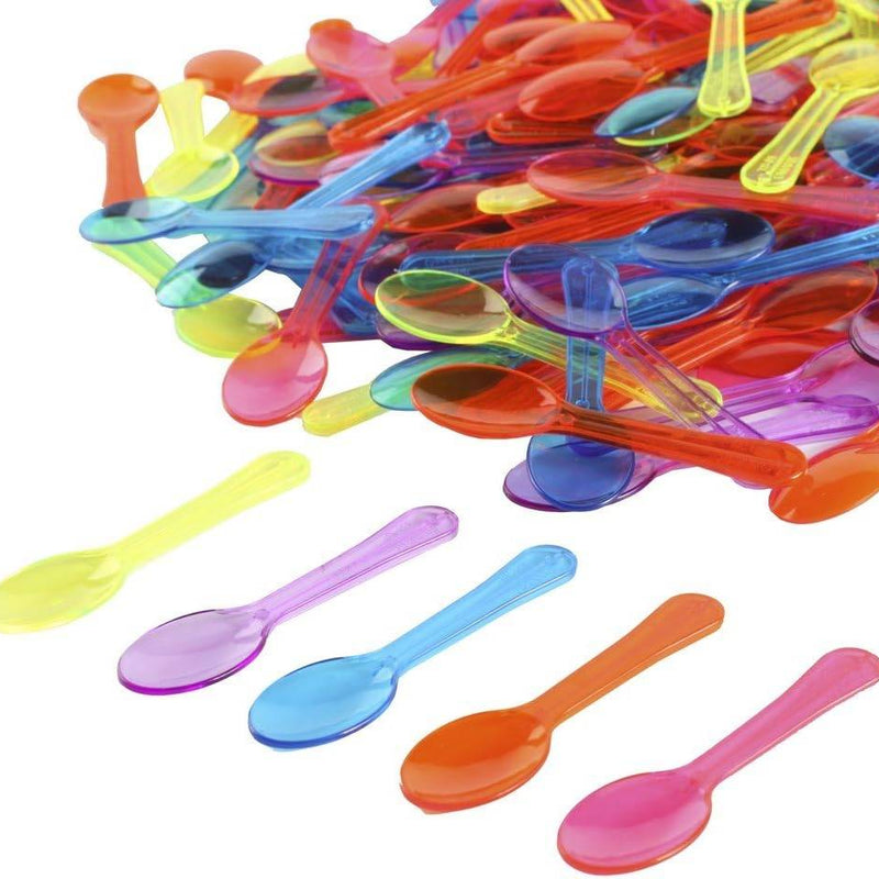 3" Assorted Ice Cream Dessert Spoons - 1000/Case