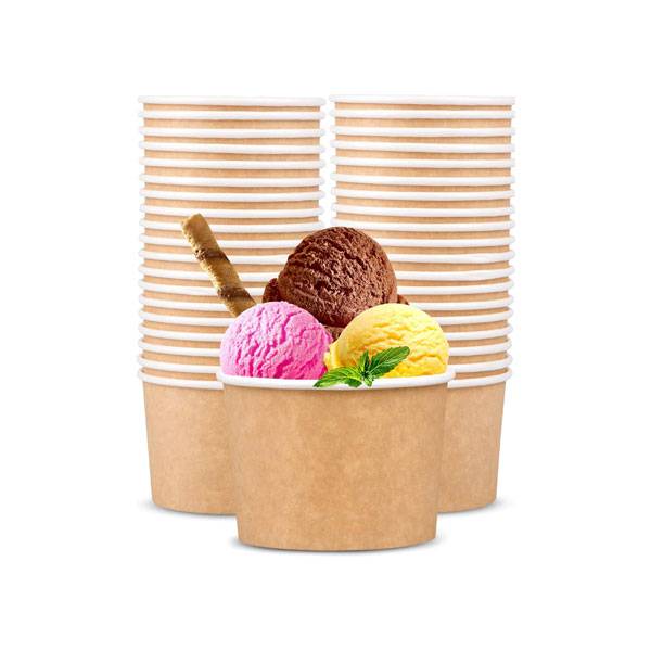 8 oz Kraft Paper Ice Cream Cup