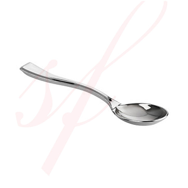 4" Silver Plastic Tasting Spoon - 500/Case