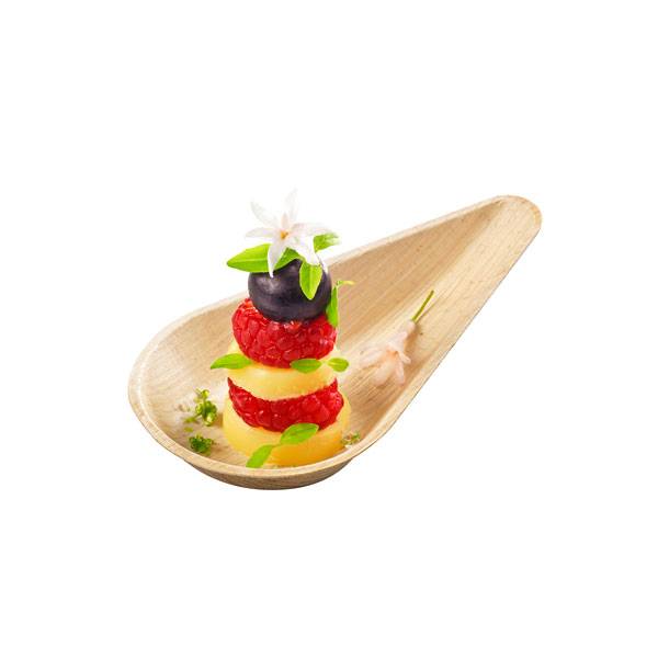 5" Wooden Tear Drop Spoon - 600/Case