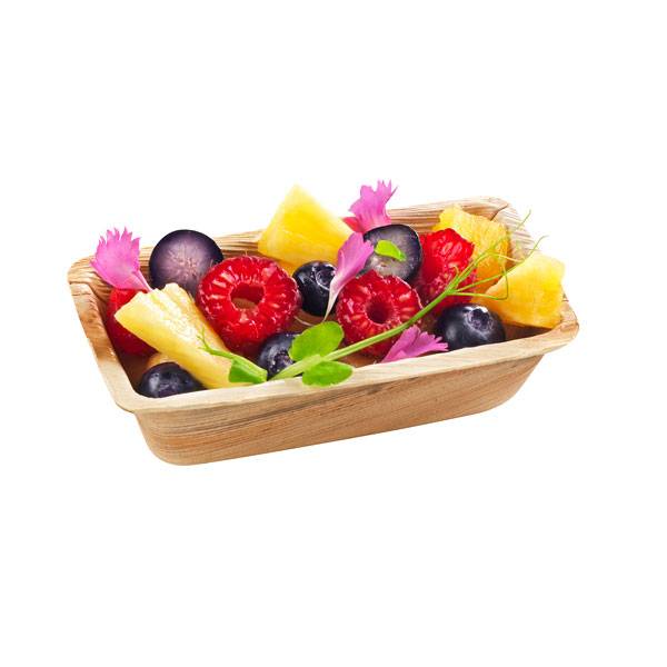 4" x 2" Deep Mini Wooden Tray - 25/Case
