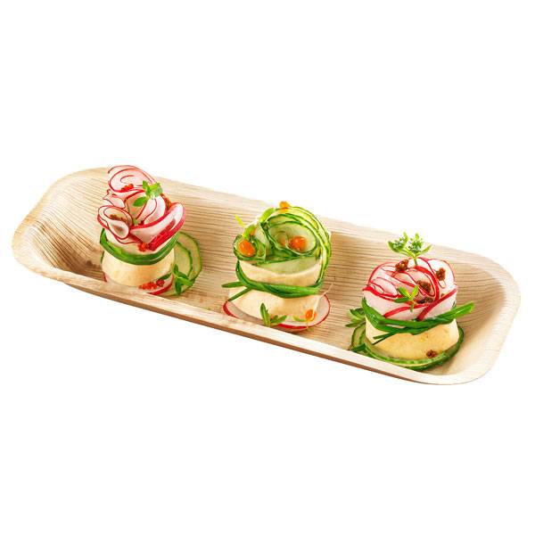 10" x 4" wooden Deep Tray -25/Case