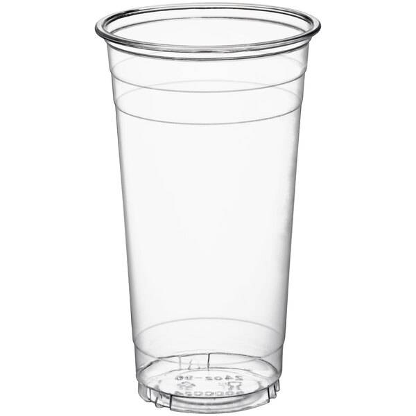 24 oz. Clear PET Customizable Plastic Cold Cup - 600/Case